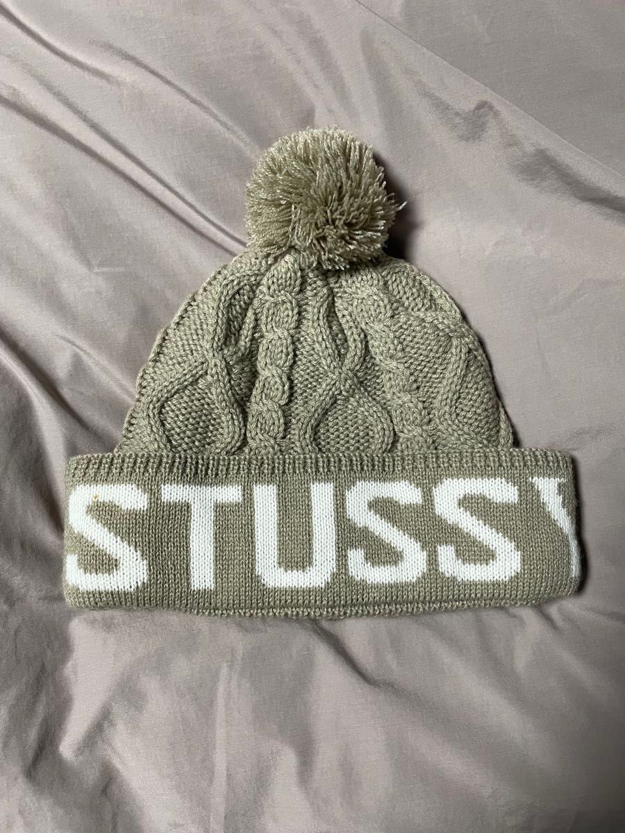 STUSSY ステューシー ニット帽 ビーニー ベージュ | Shop at 