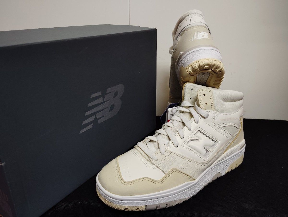 廃盤品】NEW BALANCE◇ローカットスニーカー/26.5cm/WHT/レザー