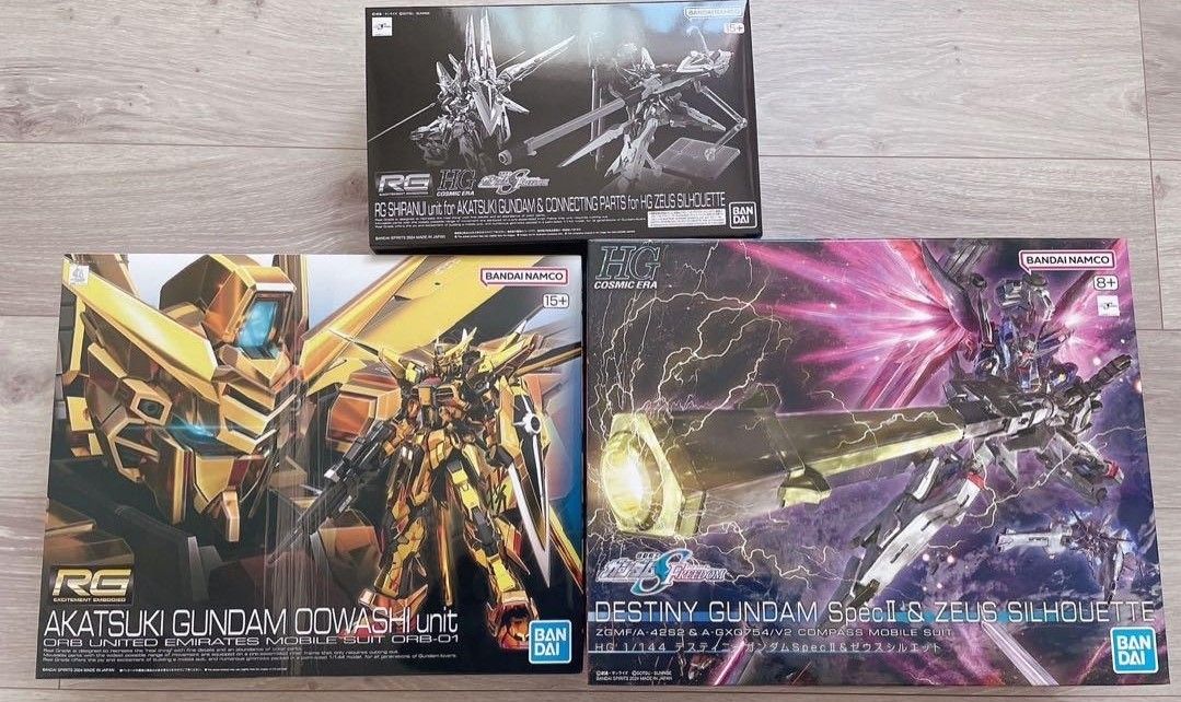 RG アカツキガンダム オオワシユニット & シラヌイパック セット