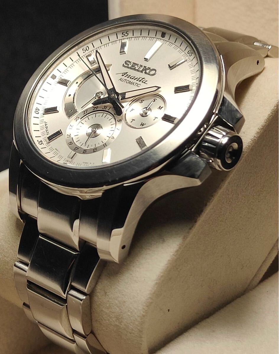 稼働 SEIKO ブライツ 腕時計 電波ソーラー チタニウム メンズ 3673