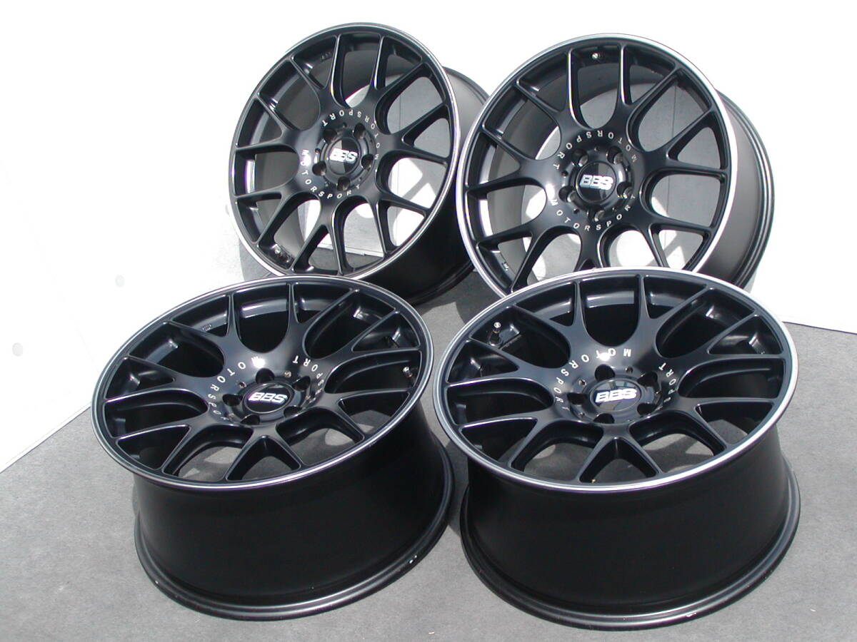 ホイール単品4本セット】 BBS GERMANY CH-R II サテンブラック F:9J R:10J