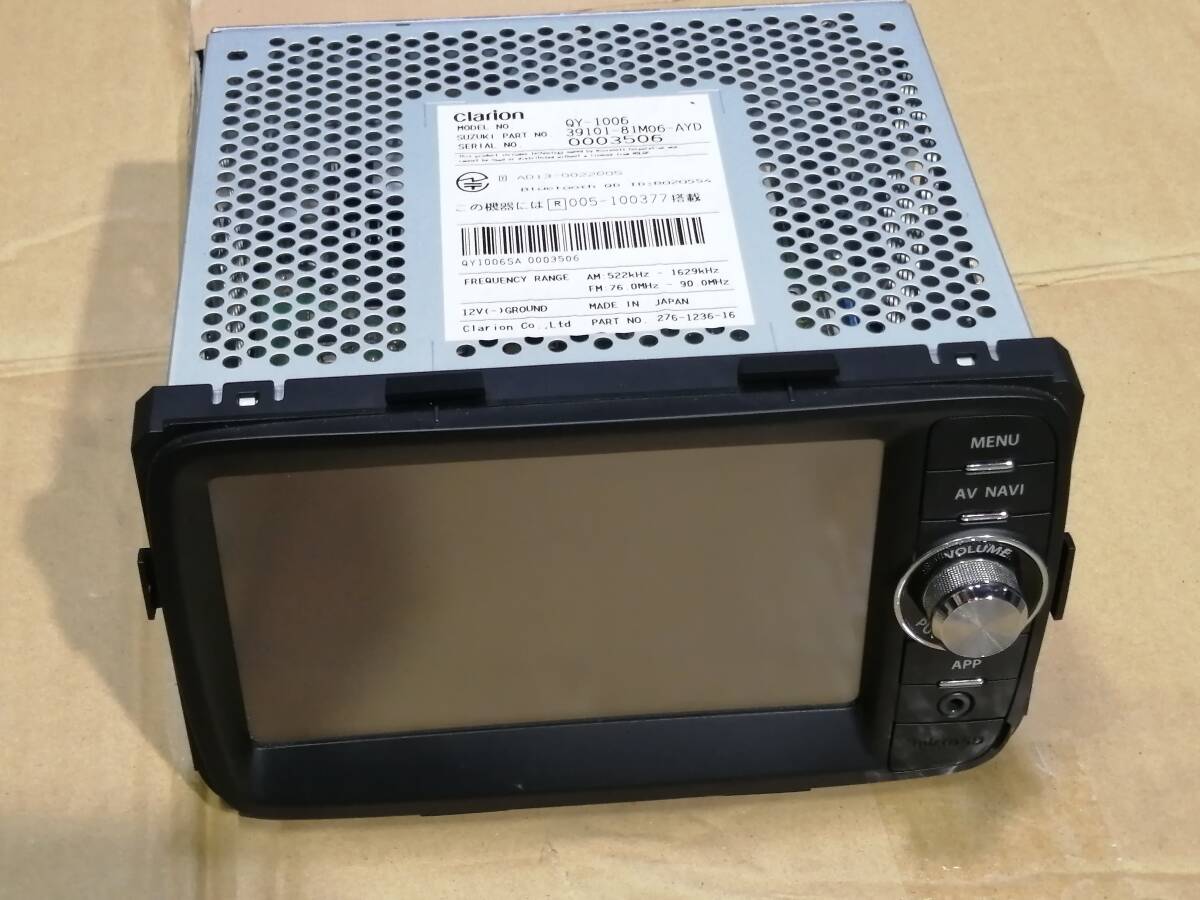 スズキ純正メモリーナビ　QY−1008　ラパン　HE22S スズキ純正メモリーナビQY−1008ラパンHE22S