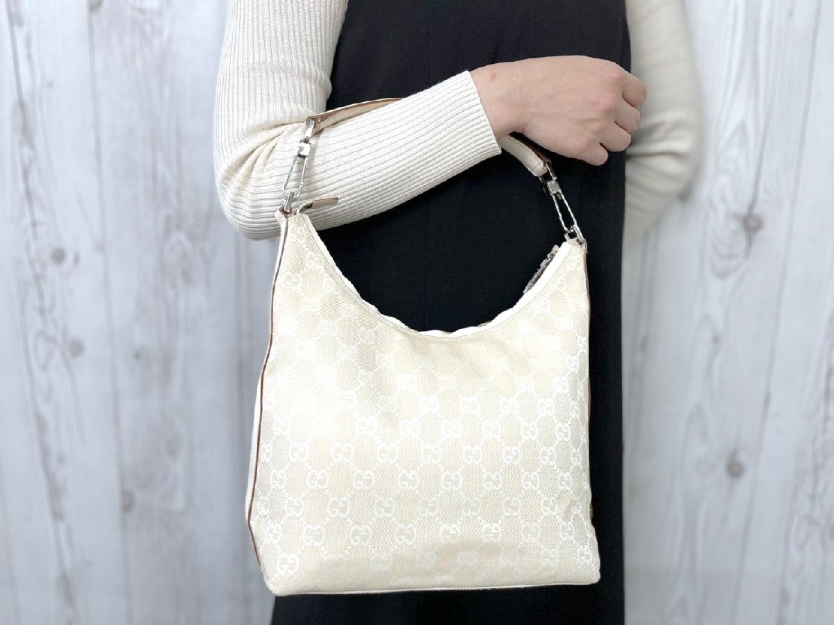 美品）グッチ GUCCI 2way トート バッグ インターロッキングG 斜め掛け  