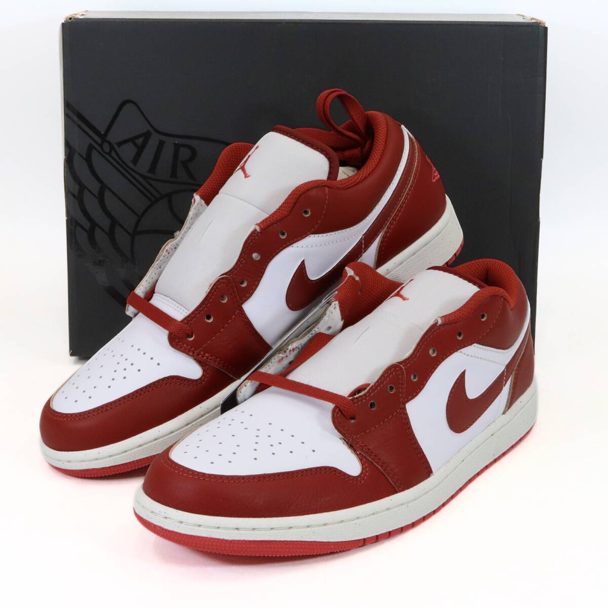 新品】NIKE エアジョーダン1 ロー 28.5cm ホワイト/ブラック | Shop at