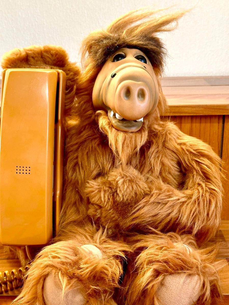 ALF ハワイアンシャツ ぬいぐるみ　ヴィンテージ　アルフ　アロハ タグ付き]ALF ぬいぐるみ アルフ ハワイアンシャツNanco製ビンテージ