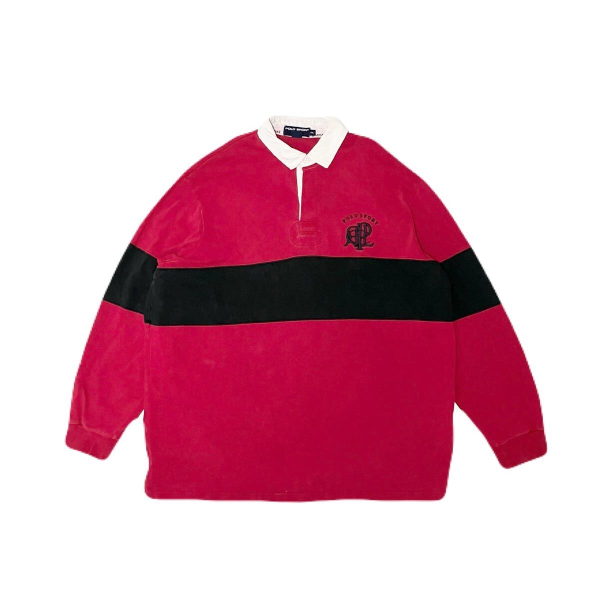 90s POLO SPORT ラルフローレン ロング Tシャツ XL ブルー 長袖 ロンT