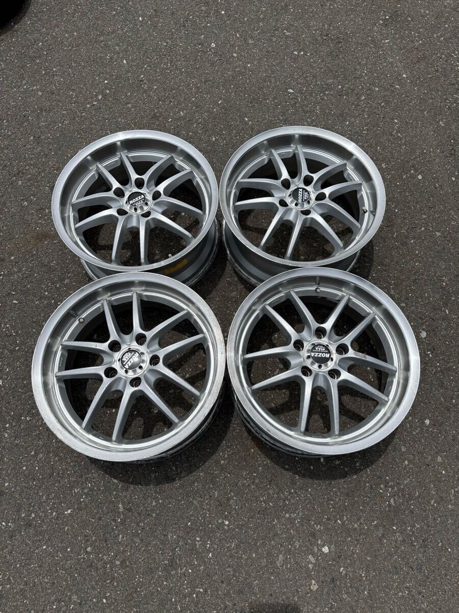 □PIAA EURO TECH 6.5J +52 PCD100 R1R 205/45R16 4本□マーチ