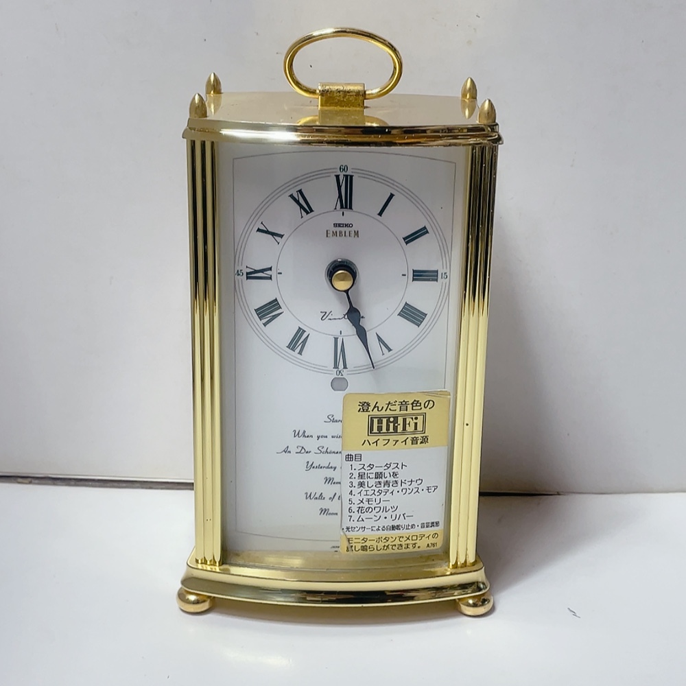 SEIKO DECOR AZ727B 置時計 ダブルハイファイ音源 ステレオサウンド