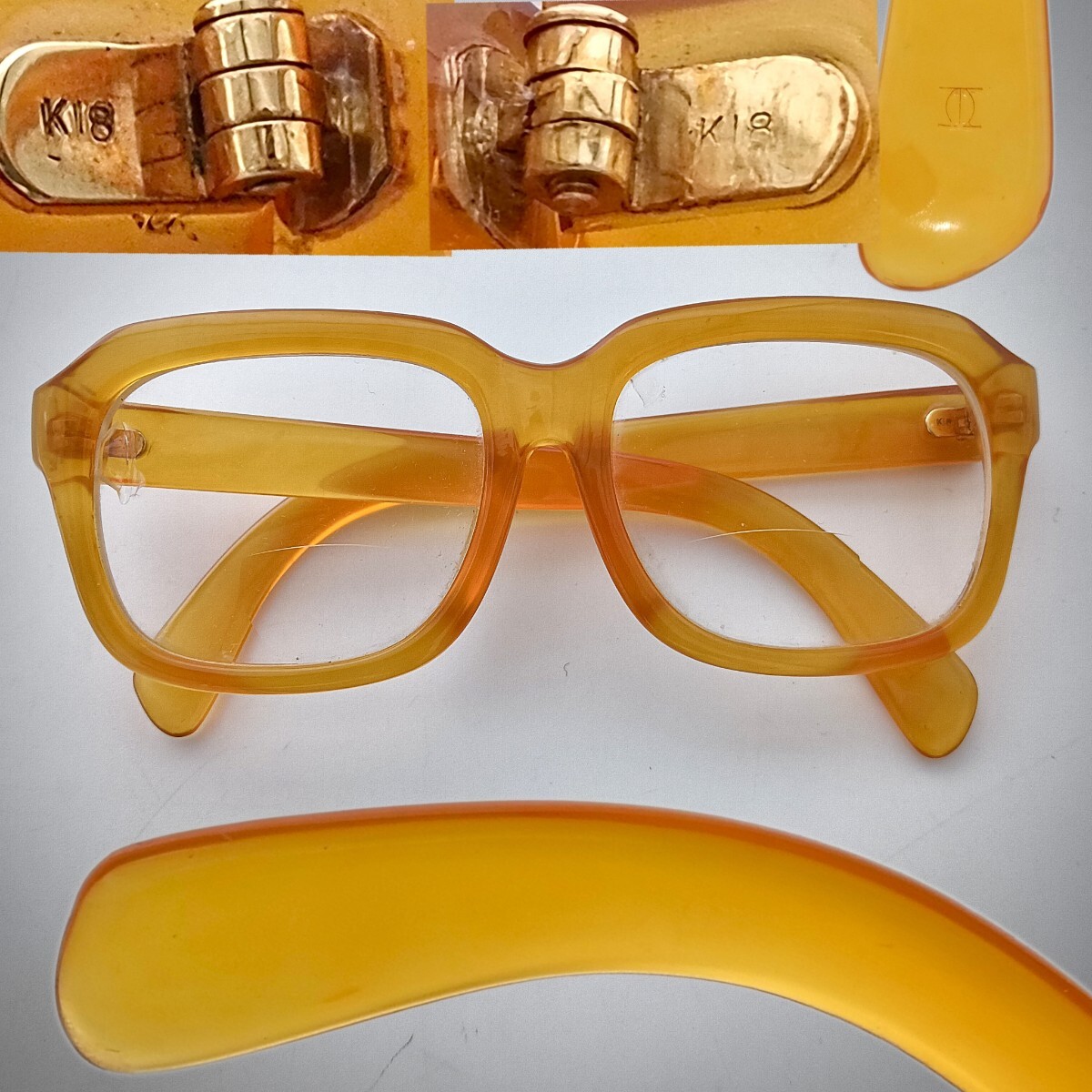 本べっ甲 鼈甲の最上級クラス白甲眼鏡