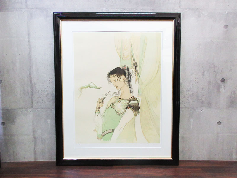 天野喜孝版画額「Misty Series 2」 リトグラフ 限300 サイン 33.5×18 F