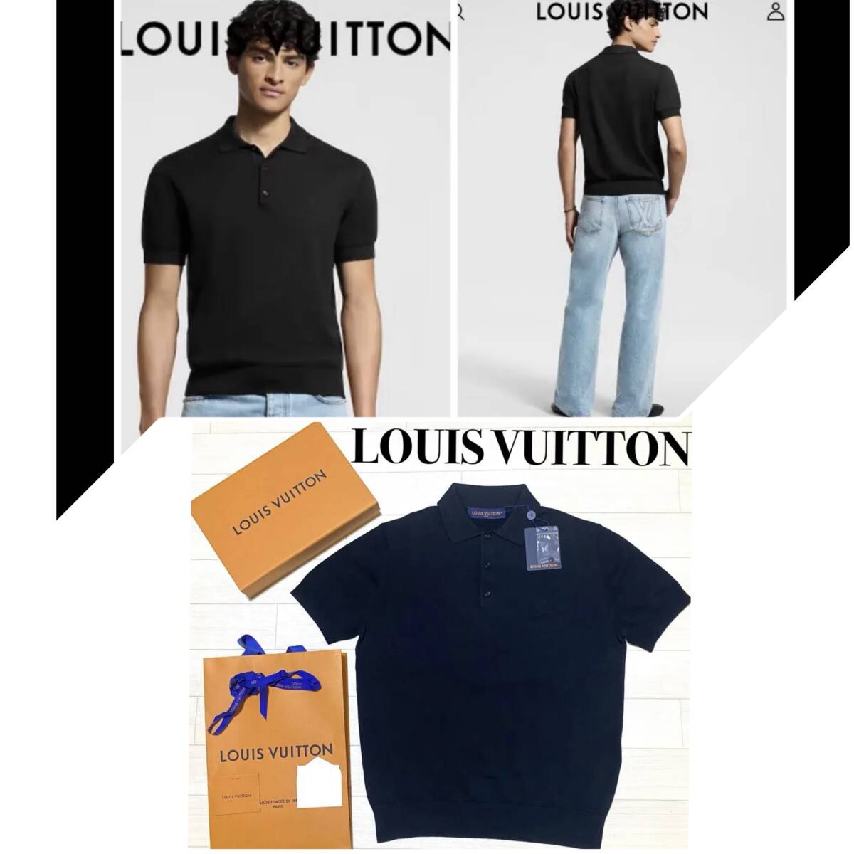 LOUIS VUITTON ポロシャツ カシミヤ混 ダミエ 総柄 ネイビー XS LOUIS VUITTON ポロシャツ カシミヤ混 ダミエ 総柄 ネイビー XS | Shop