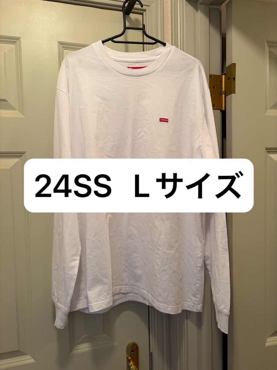 Lサイズ Supreme Small BOX L/S Tee WHITE シュプリーム スモール