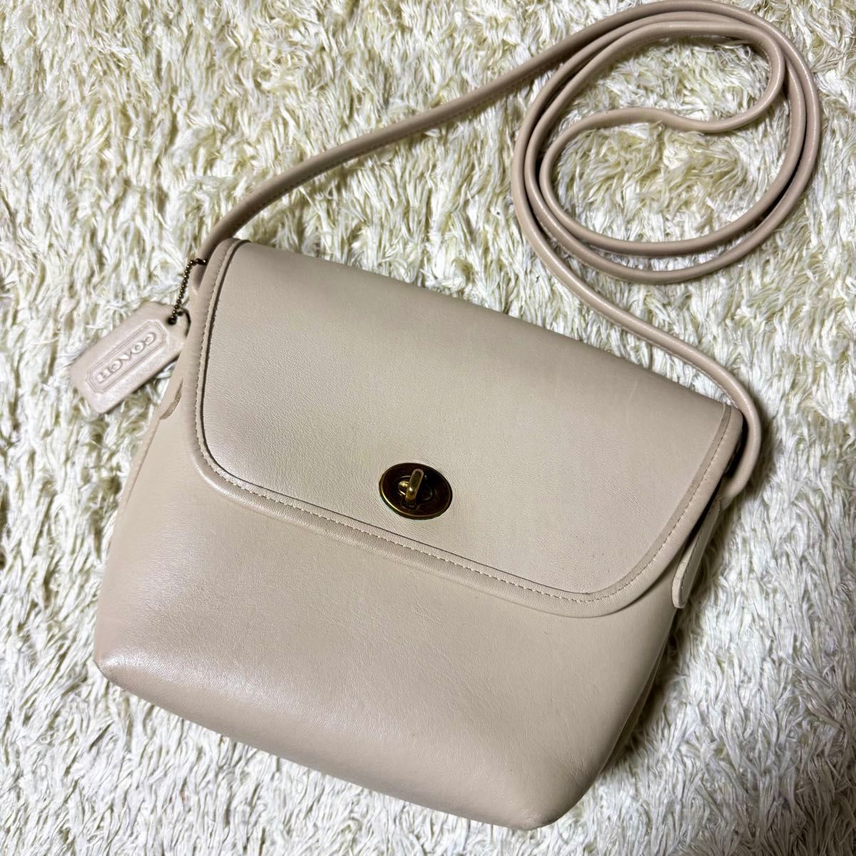 美品✨オールドコーチ エルゴ ショルダーバッグ グラブタンレザー ワン 