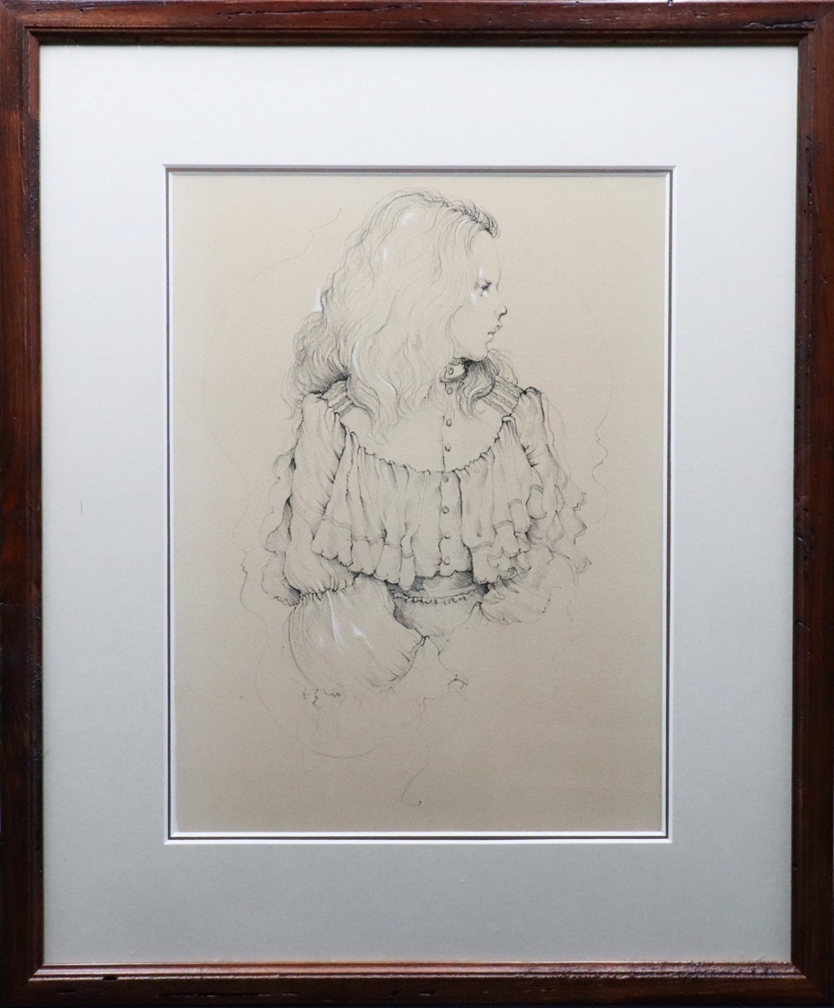 小磯良平　油絵　肉筆『踊り子』表と裏サイン　石坂春生鑑定　M10号　額　b324 小磯良平 油絵 肉筆『踊り子』表と裏サイン 石坂春生鑑定 M10号