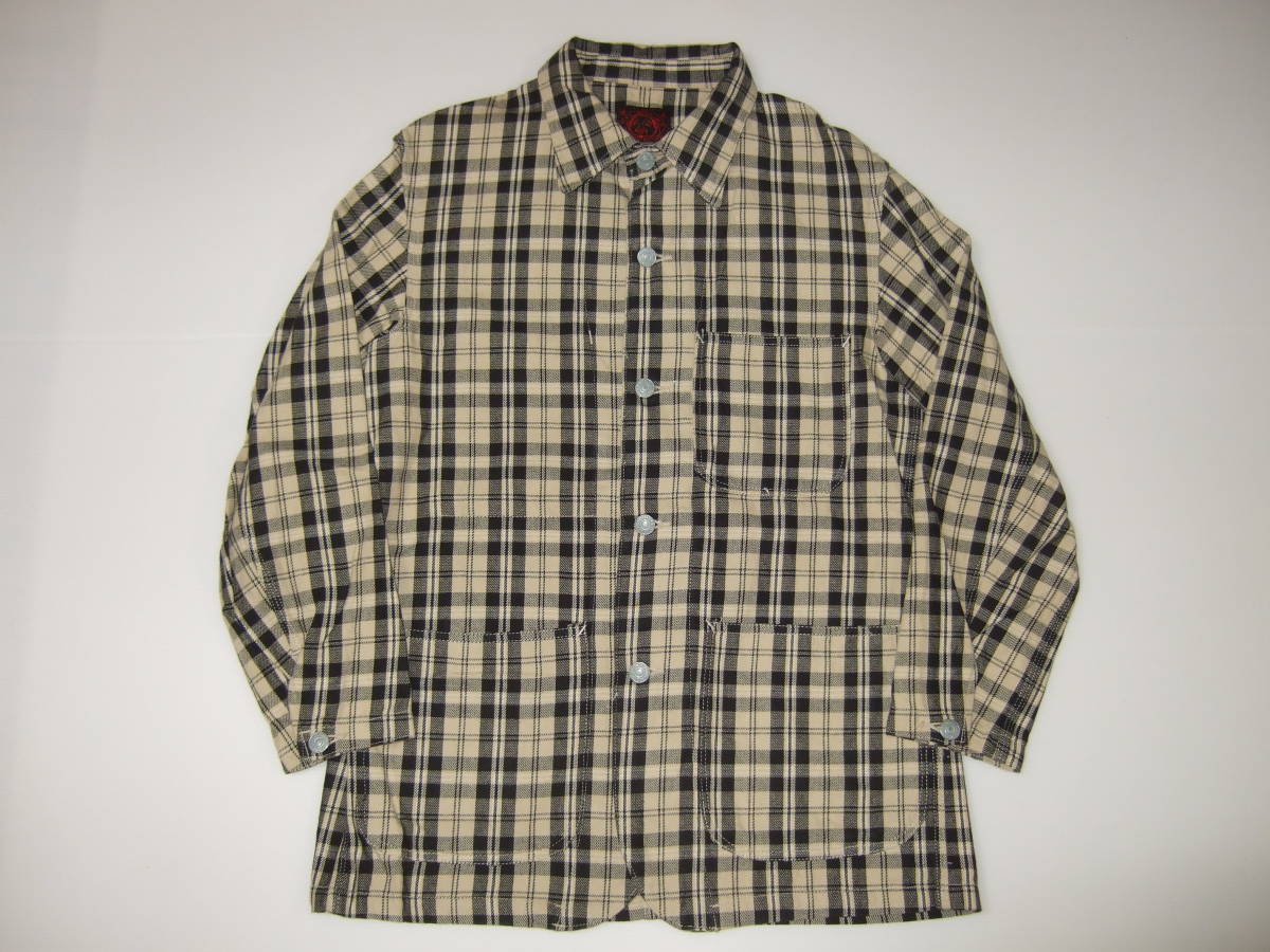 エヴィス　ヤマネ　カバーオール　サイズ42 美品！ EVISU エヴィス YAMANE ヤマネ OSAKA MINAMISEMBA ライオン 虎