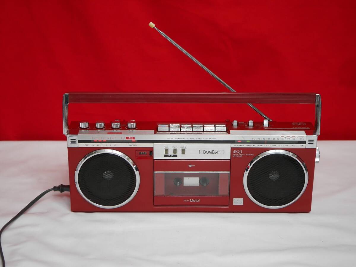 w-1707/TOSHIBA ステレオカセットレコーダー RT-9990SM BOMBEAT/ラジオ