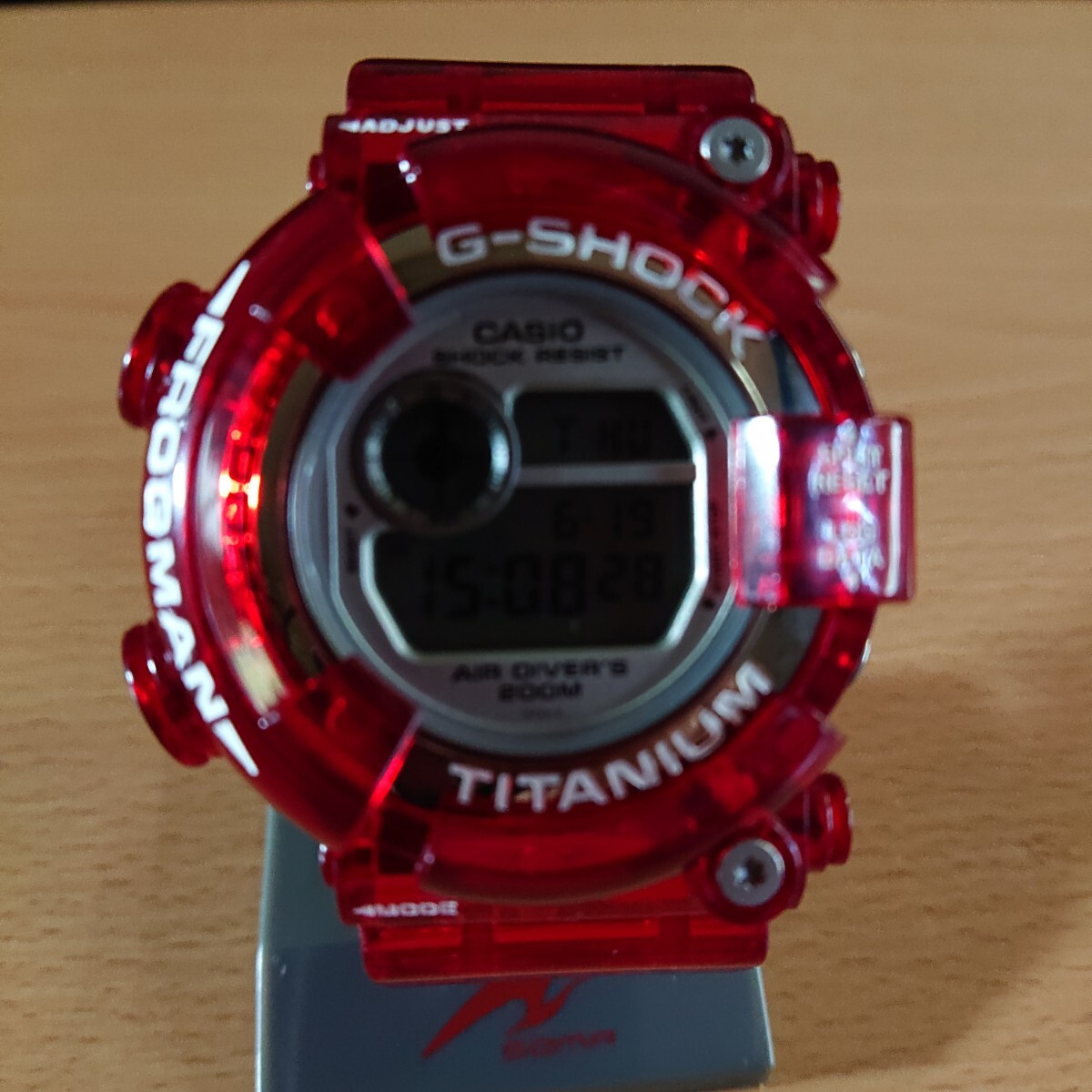 DW-8201GF-4JF – G-BRIDGES G-SHOCK dw-8201gf-4jf Gem - red frogman