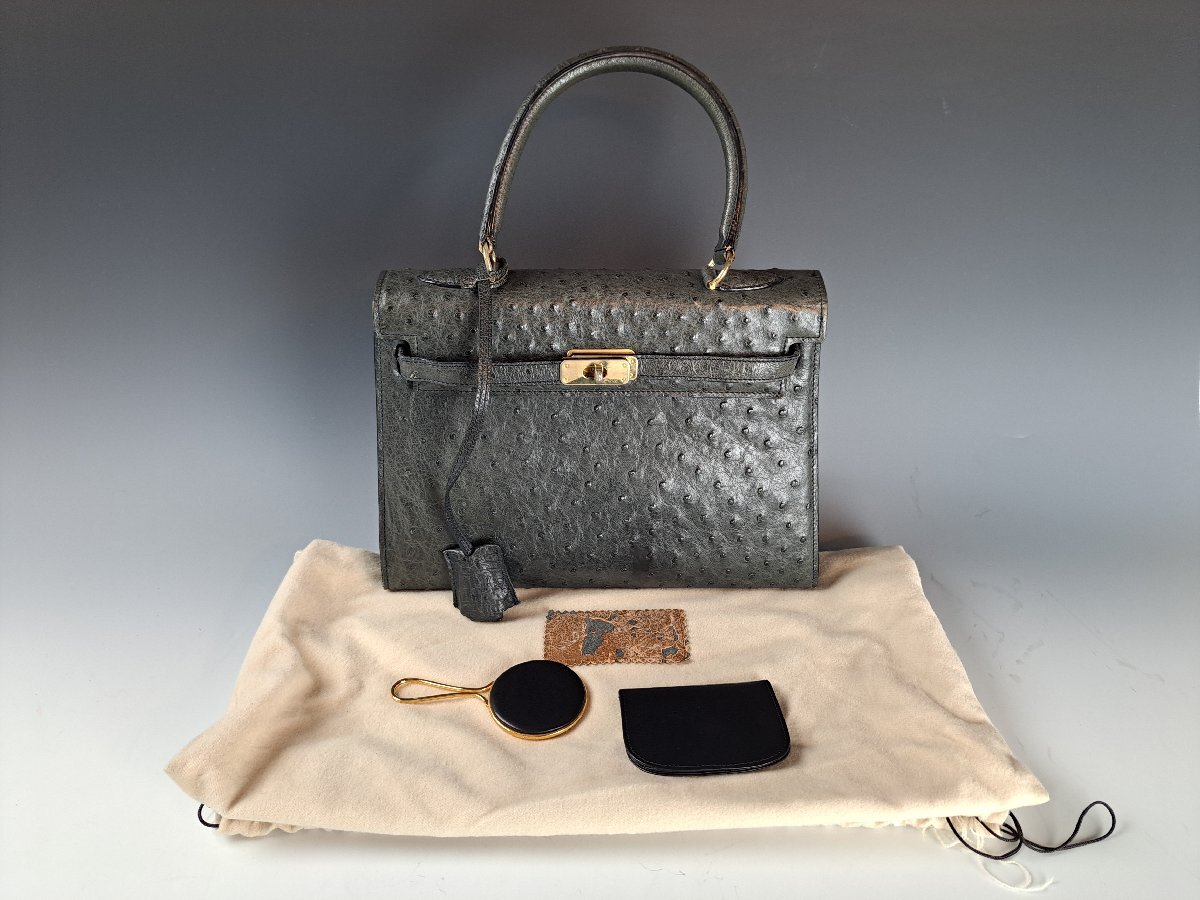 Jardin des Sacs＊オーストリッチ＊ハンドバッグ＊ダチョウ