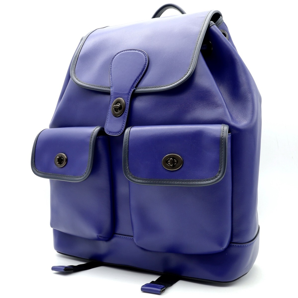 コーチ COACH リュック バックパック ターンロック 巾着 クロコ型押し