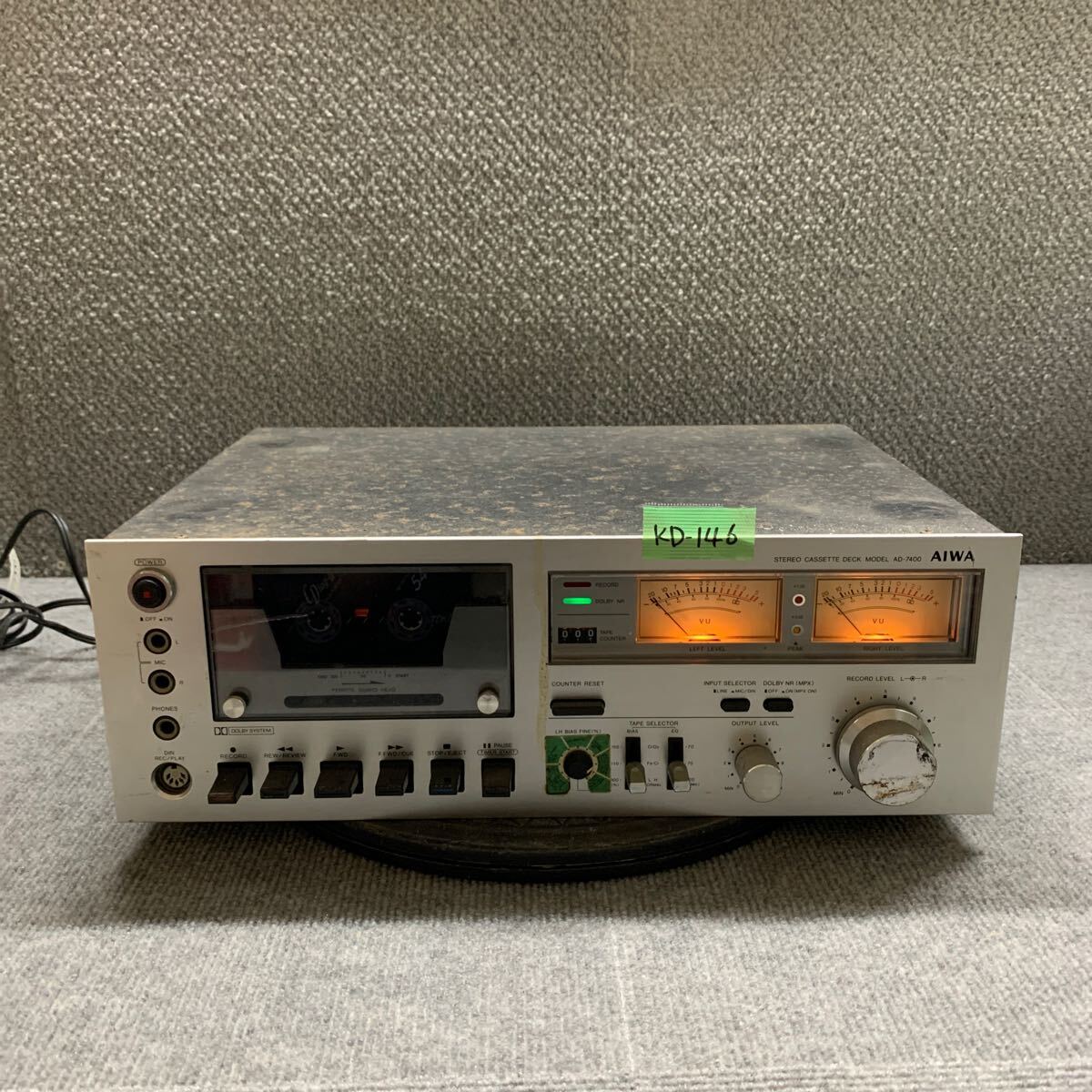 アイワ　AD-WX22 ダブルカセット　（動作品) アイワ AD-WX22 ダブルカセット （動作品)