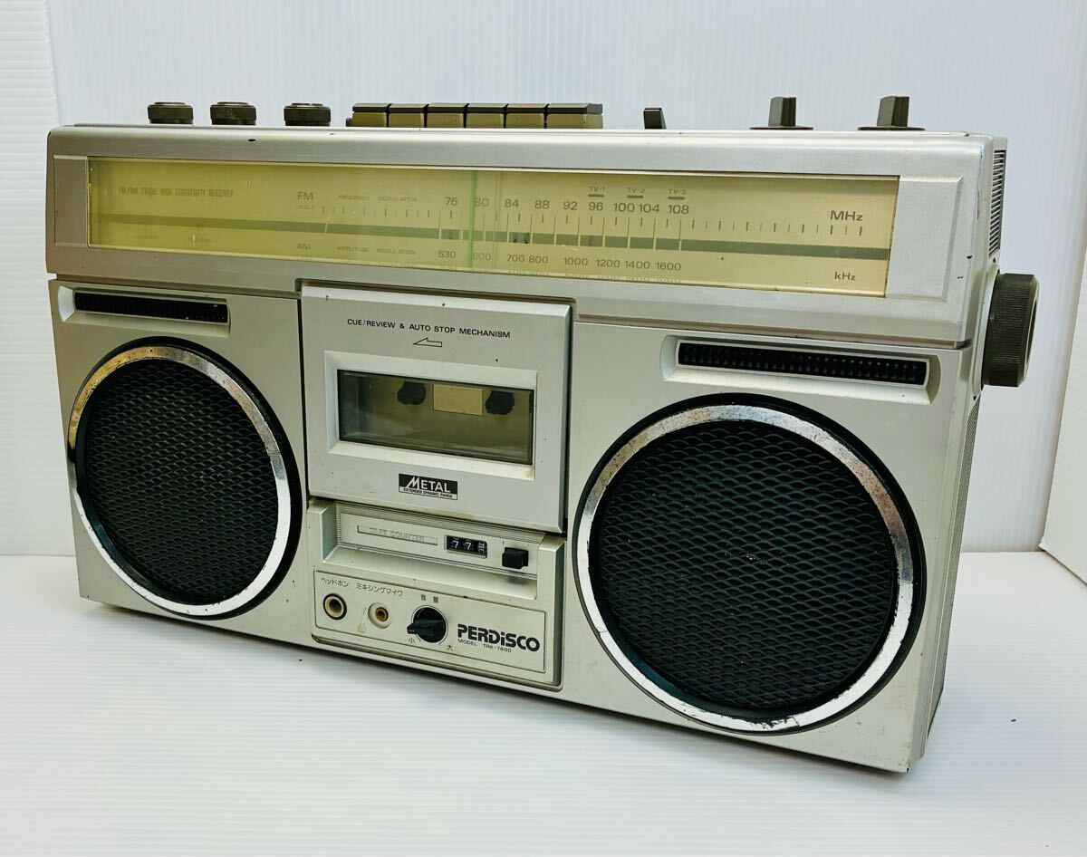 希少】HITACHI TRK-W5 ダブルカセット ラジカセ 【昭和レトロ】 希少