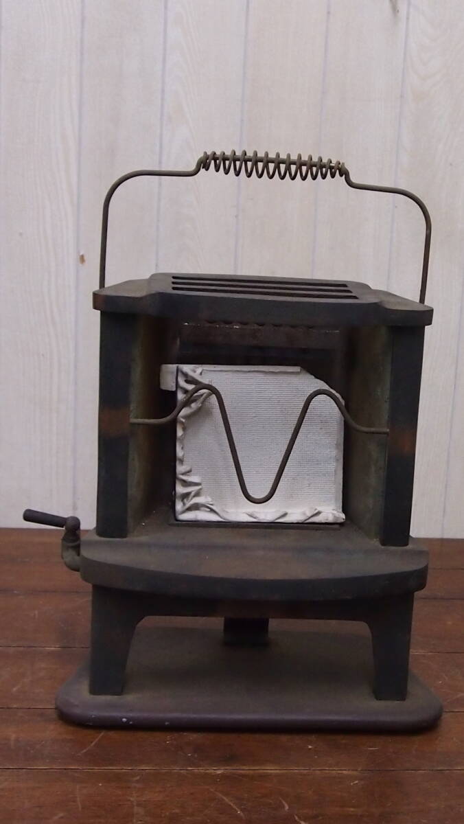 ジャンク品】ISOMURA 磯村産業 アイアンガスストーブ アンティーク