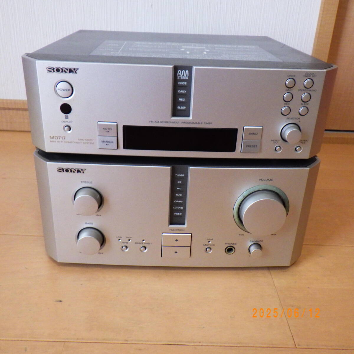 ジャンク品】SONY システムコンポ ST-MS717 【公式通販】