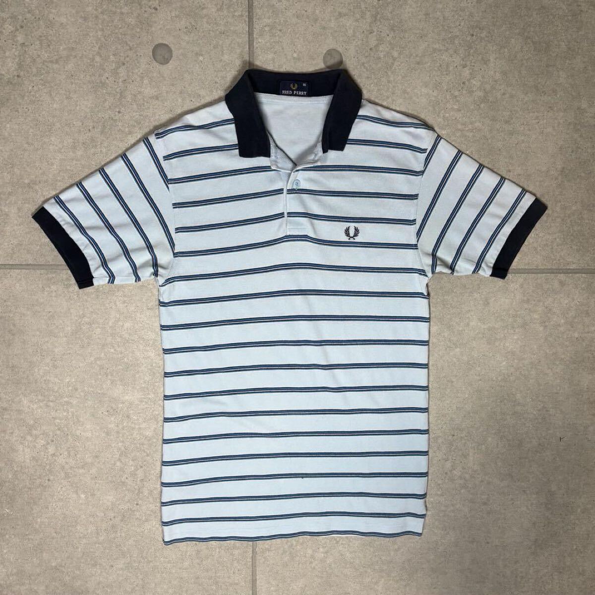 FRED PERRY フレッドペリー ポロシャツ 半袖 ブラック 月桂樹ロゴ