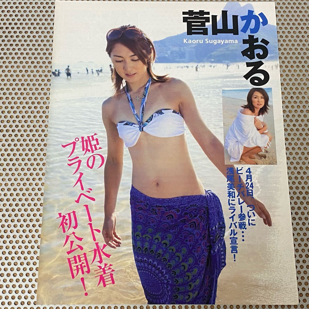 ◎送料無料◎限定1名様◎貴重◎菅山かおる◎切り抜きクリアブック◎