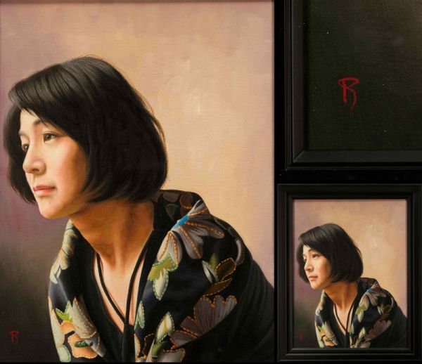 塩谷亮 油彩 肉筆『婦人像』表サイン F6号 額装 b11 2025年最新】Yahoo!