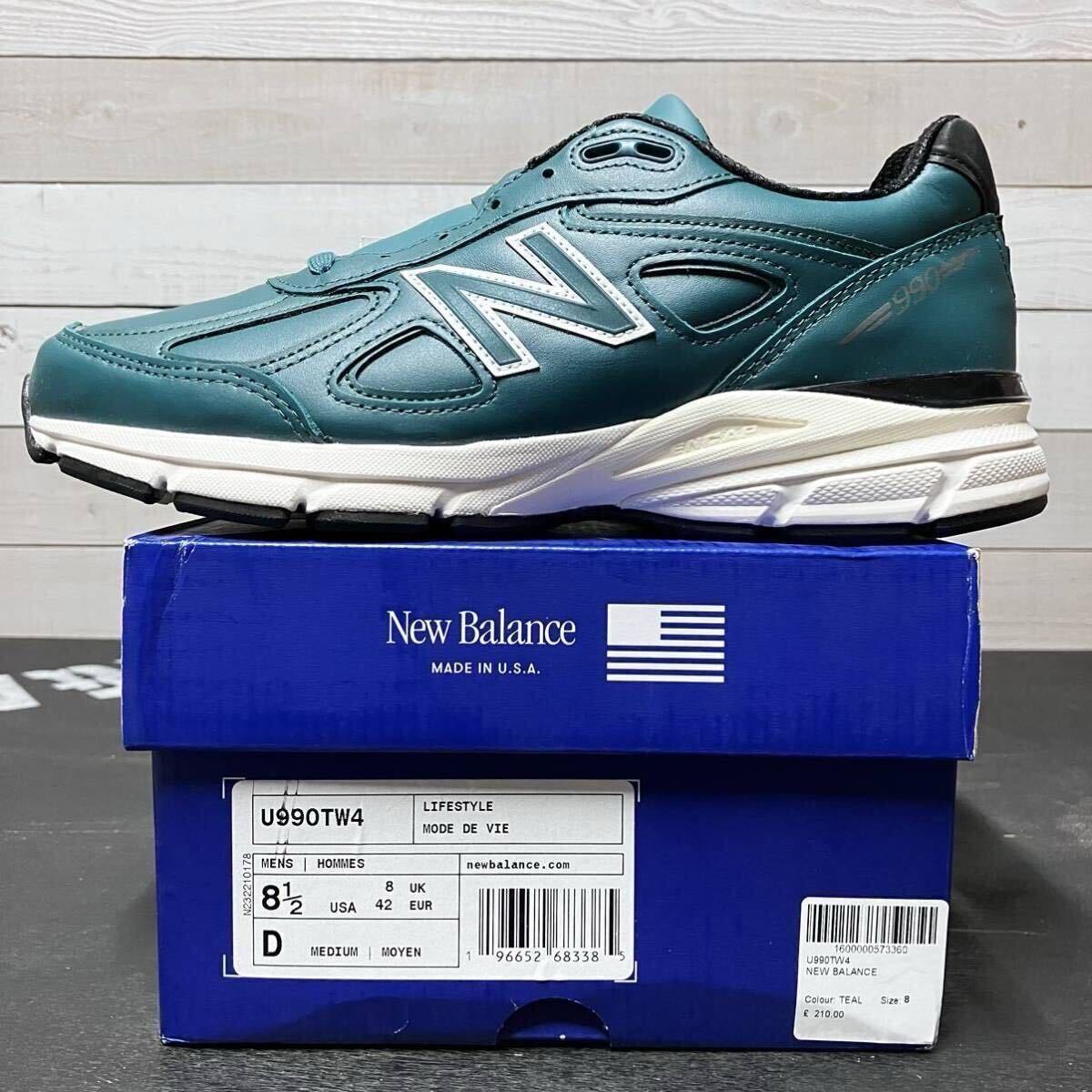 未使用】ニューバランス 990v4 U990TB4 26.5cm MADE IN USA パープル 