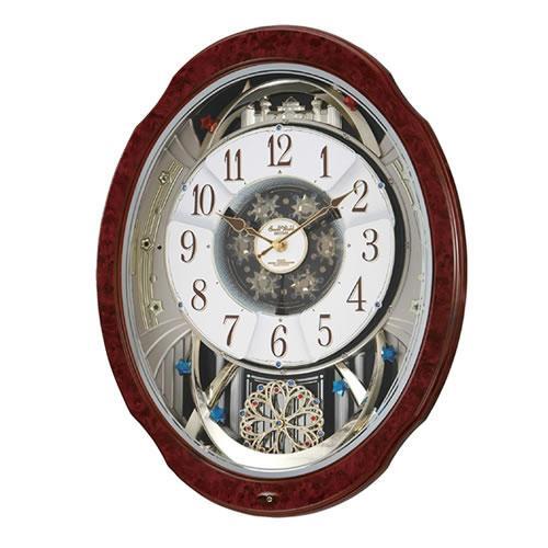 ほぼ未使用　リズム　 Small World 最上位モデル 電波掛け時計 RHYTHM リズム SmallWorld 電波 アミュージング 掛け時計 スモール