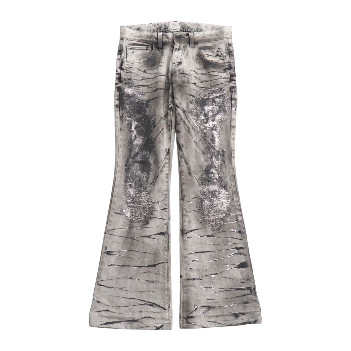 TORNADO MART GRADIENT-DYED BELL BOTTOM PANTS | Barhaine Archive