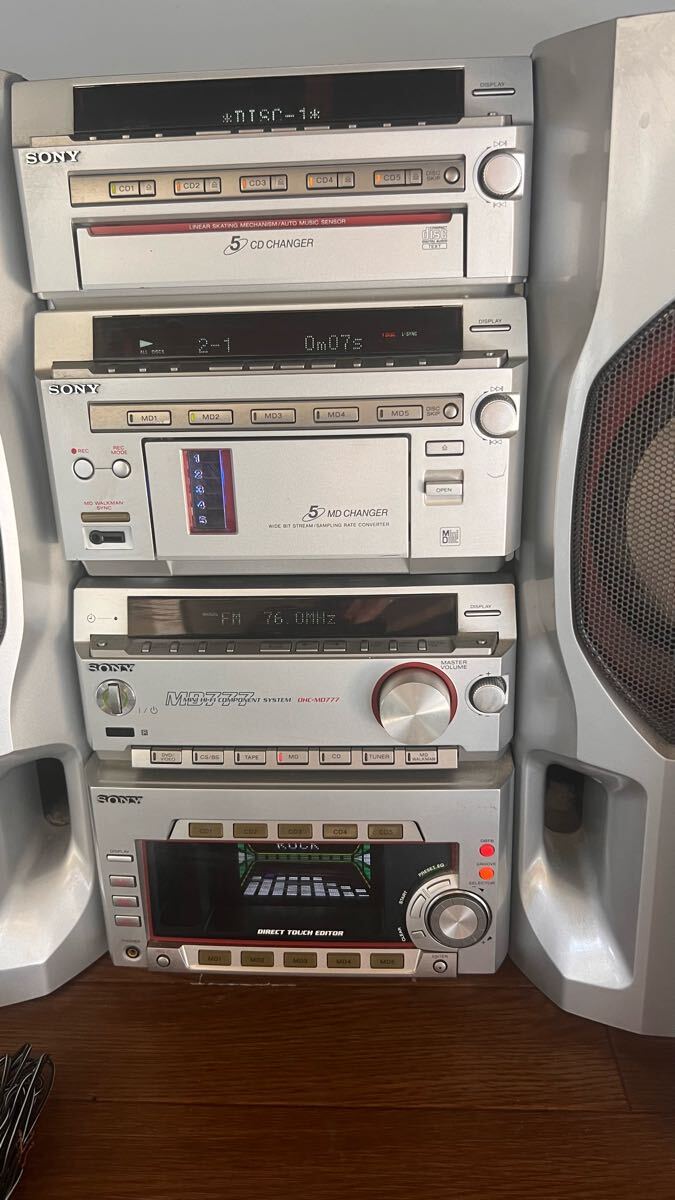 F SONY DHC MD777 HMC - MD777 COMPACTDISC MINIDISC DECK STR