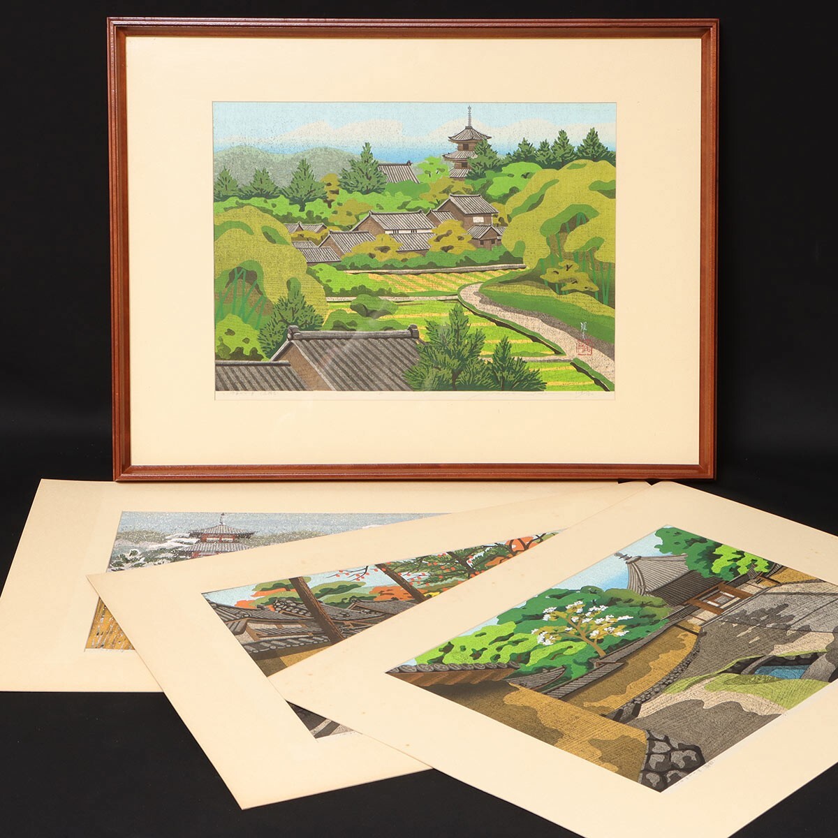 小物などお買い得な福袋 珍しい版画家・井堂雅夫1973年初期作品