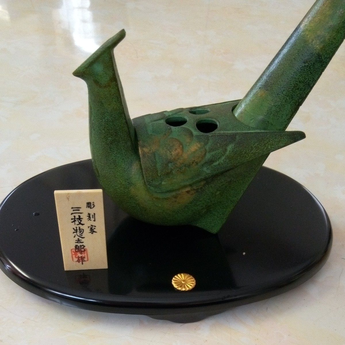 三枝惣太郎 (日展彫刻家)『飛躍』、レリーフは鉄製 【公式通販】