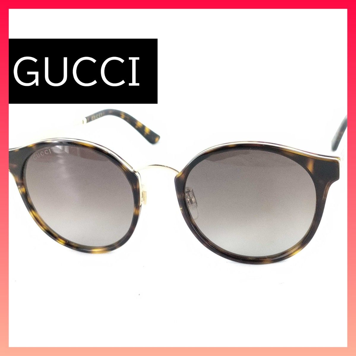人気モデルケース付 GUCCI グッチ サングラス ハート べっ甲調GG3548 人気モデルケース付 GUCCI グッチ サングラス ハート べっ甲調GG3548