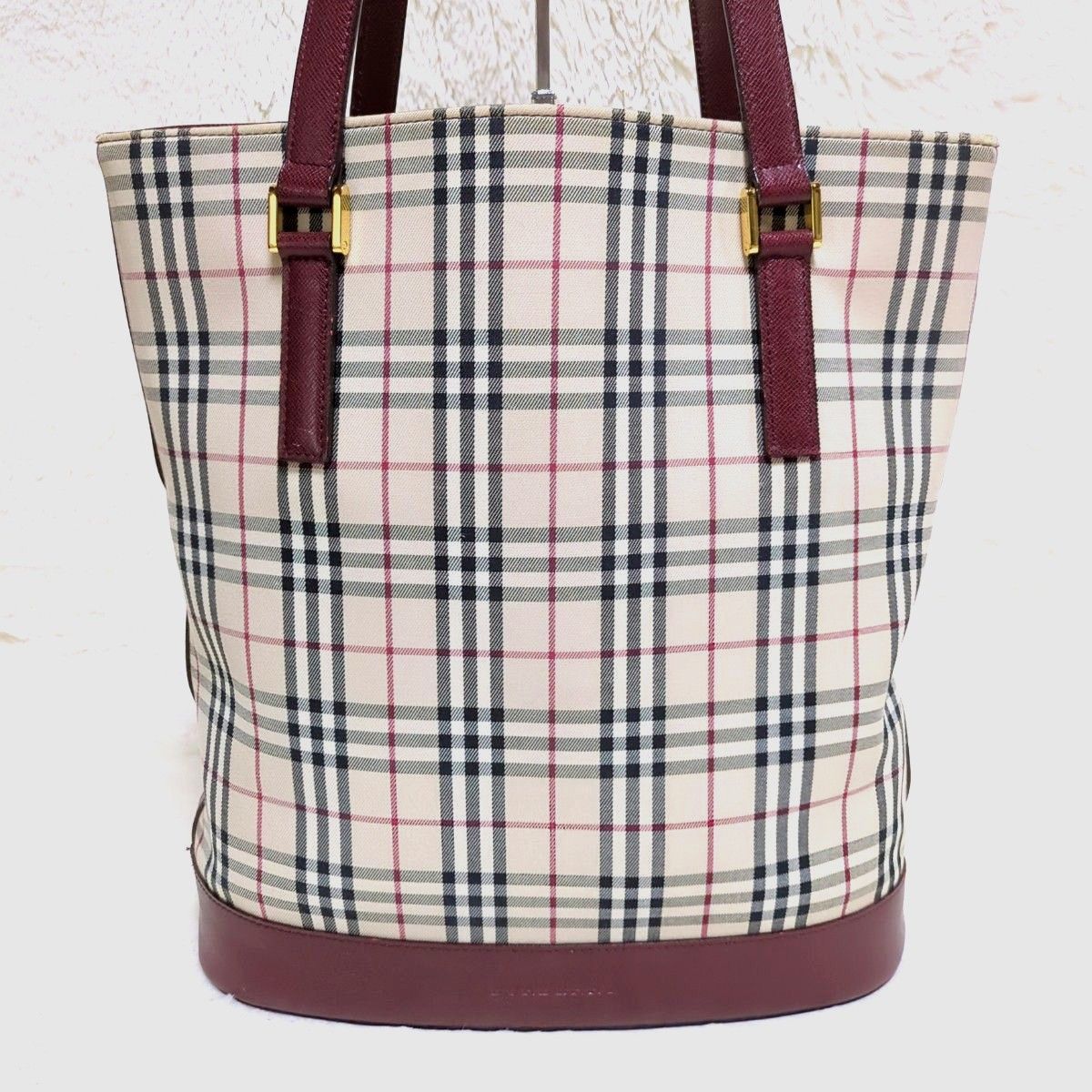 BURBERRY バーバリーロンドン ノバチェック トートバッグ ハンドバッグ