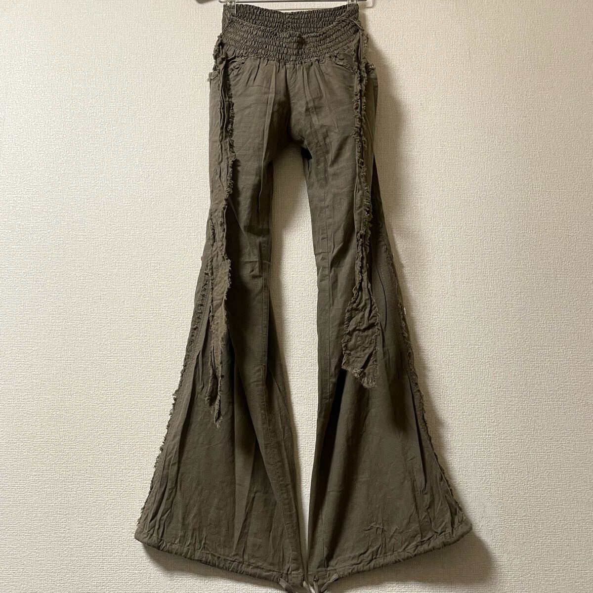 00s goa flare pants archive グランジ 新品 archive japanese label gimmick Cargo Flare pants カーゴ