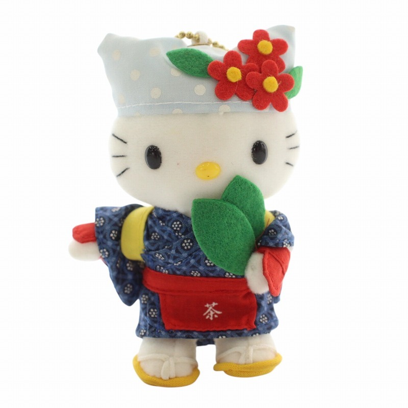ご当地キティちゃん　静岡限定品　茶摘み　ぬいぐるみ ハローキティ 静岡限定 茶摘みキティ ご当地キティ ぬいぐるみ