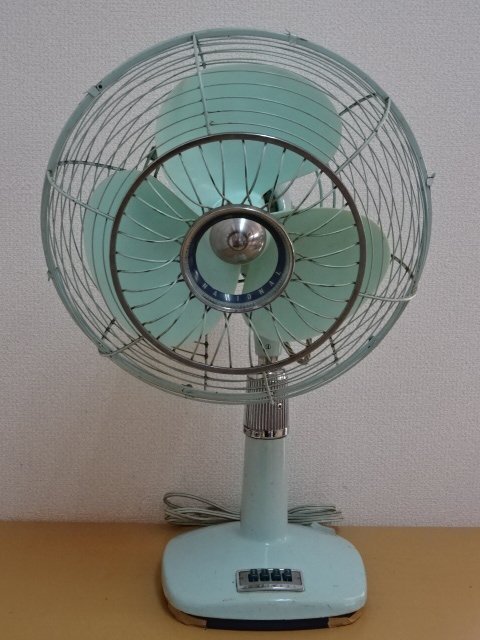 t*e様 当時物　昭和レトロ 扇風機 F-35VRE ナショナル立体首振洋間扇 昭和レトロ ナショナル扇風機 F-35VRE 35センチ立体首振洋間扇