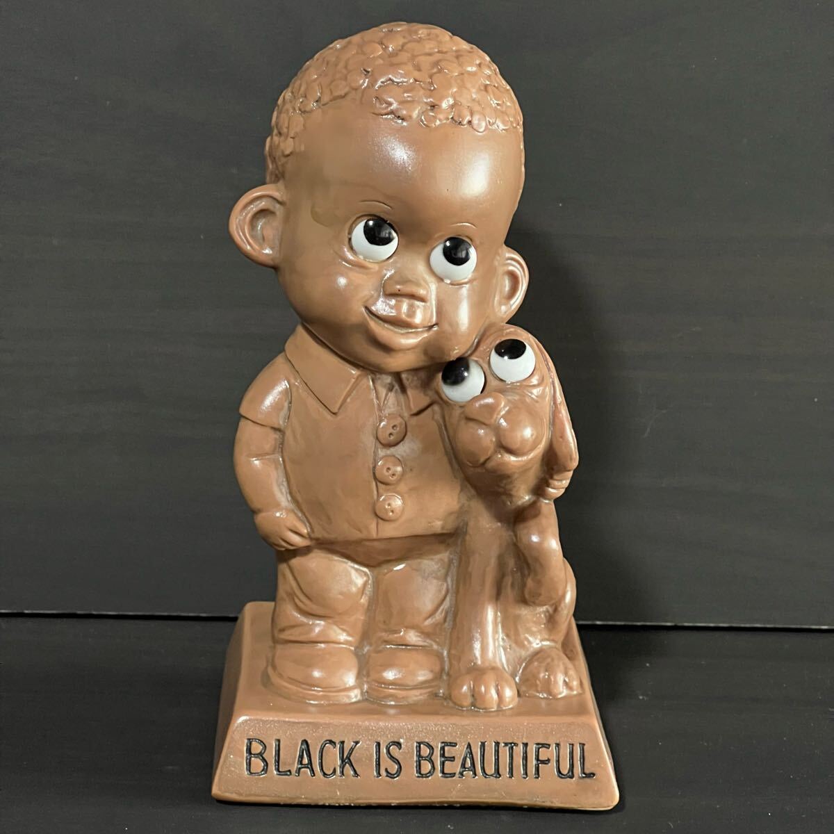 ②70's メッセージドール black is beautifulブラックパワー 70's ヴィンテージ vintage メッセージドール black is