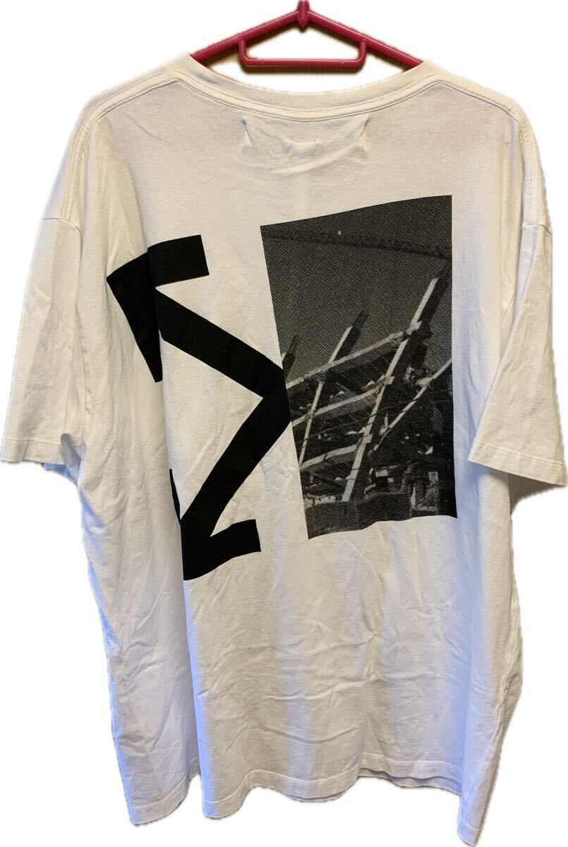 希少☆QR認識済】Off-White オフホワイト Tシャツ ホワイト 刺繍
