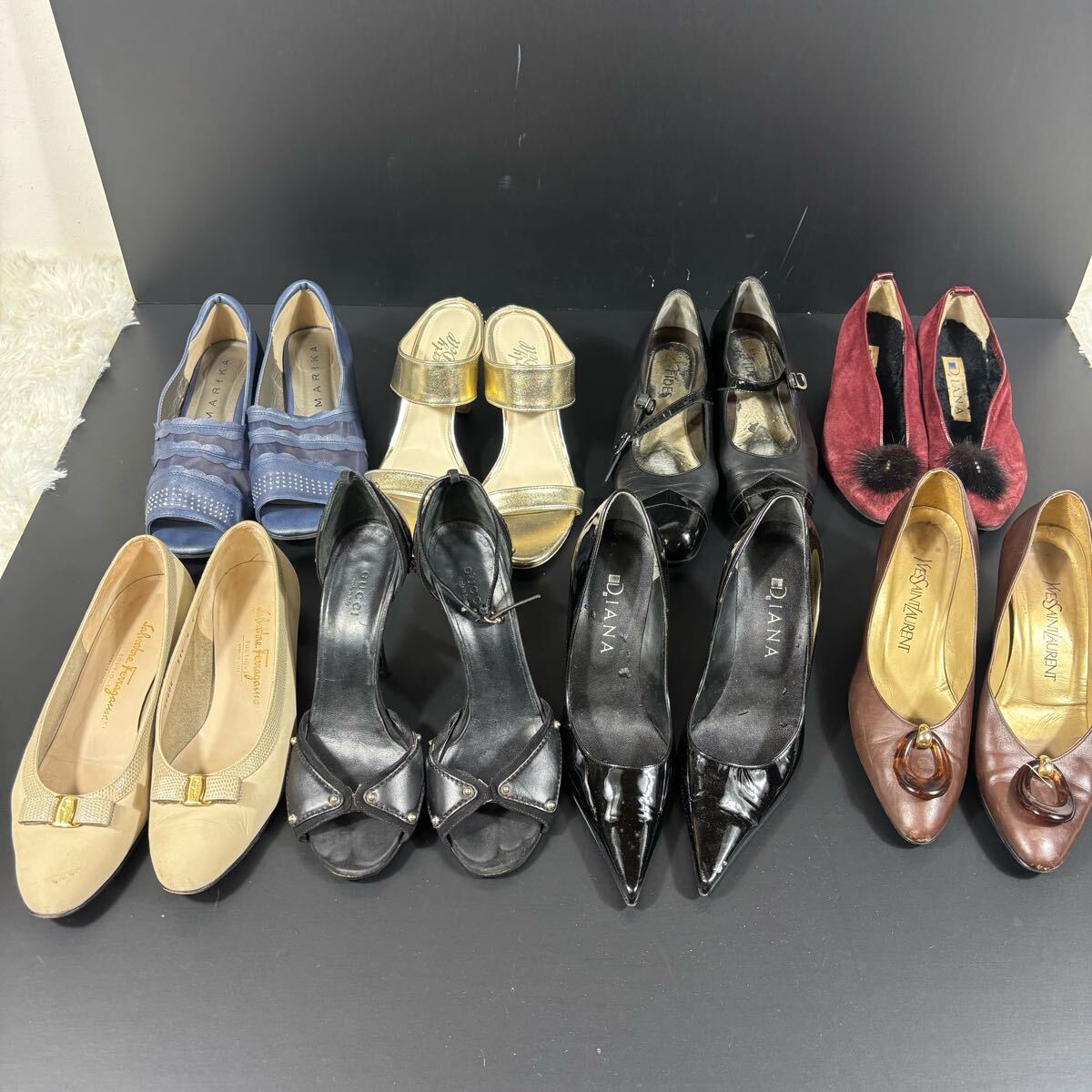 K1-11 GUCCI グッチ パンプス ハイヒール ホースビット イタリア GUCCI HORSE BIT DESIGN LEATHER HEEL LOAFER/グッチホース