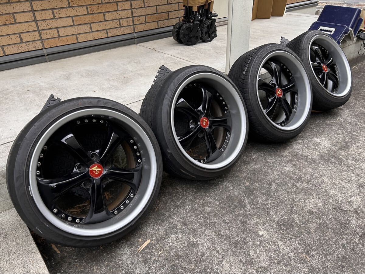 WORK VS-KF リム メッキ 8.5j +7 10j +45 PCD114.3 5穴 19インチ 
