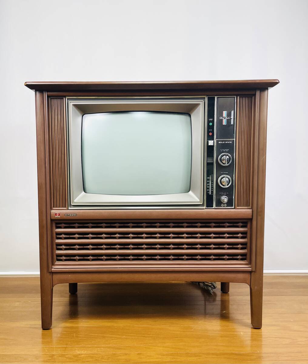 美品HITACHI C18-238E ブラウン管テレビ 木目調 ジャンク品 美品HITACHI C18-238E ブラウン管テレビ 木目調 ジャンク品