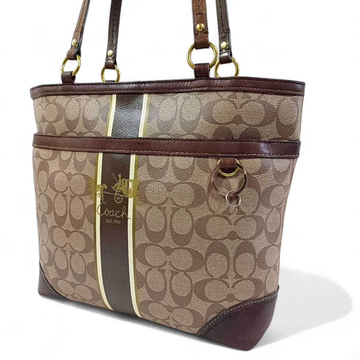 COACH シグネチャー トートバッグ F18917 PVC レディース COACH 
