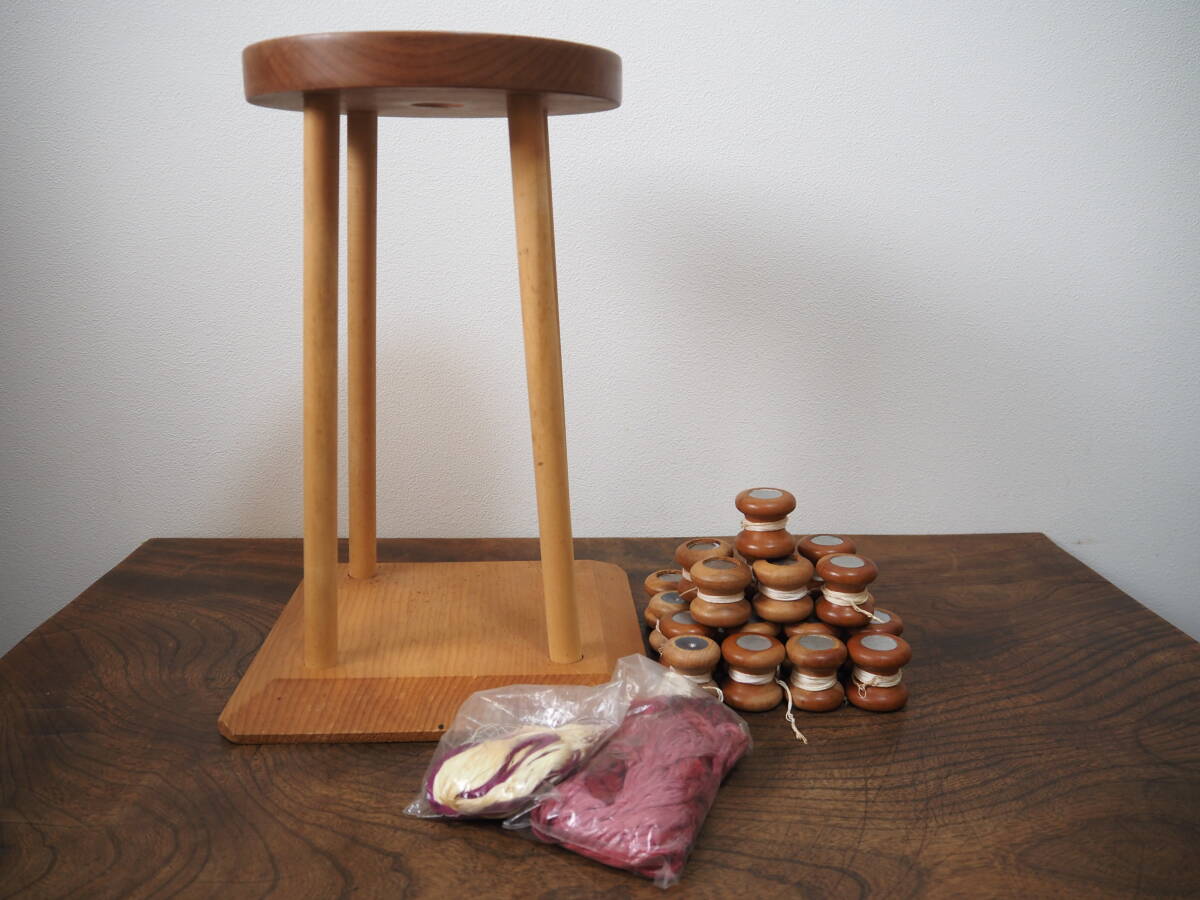 M12567 組紐道具 丸台 組玉 44個 錘板 7個 重り まとめて