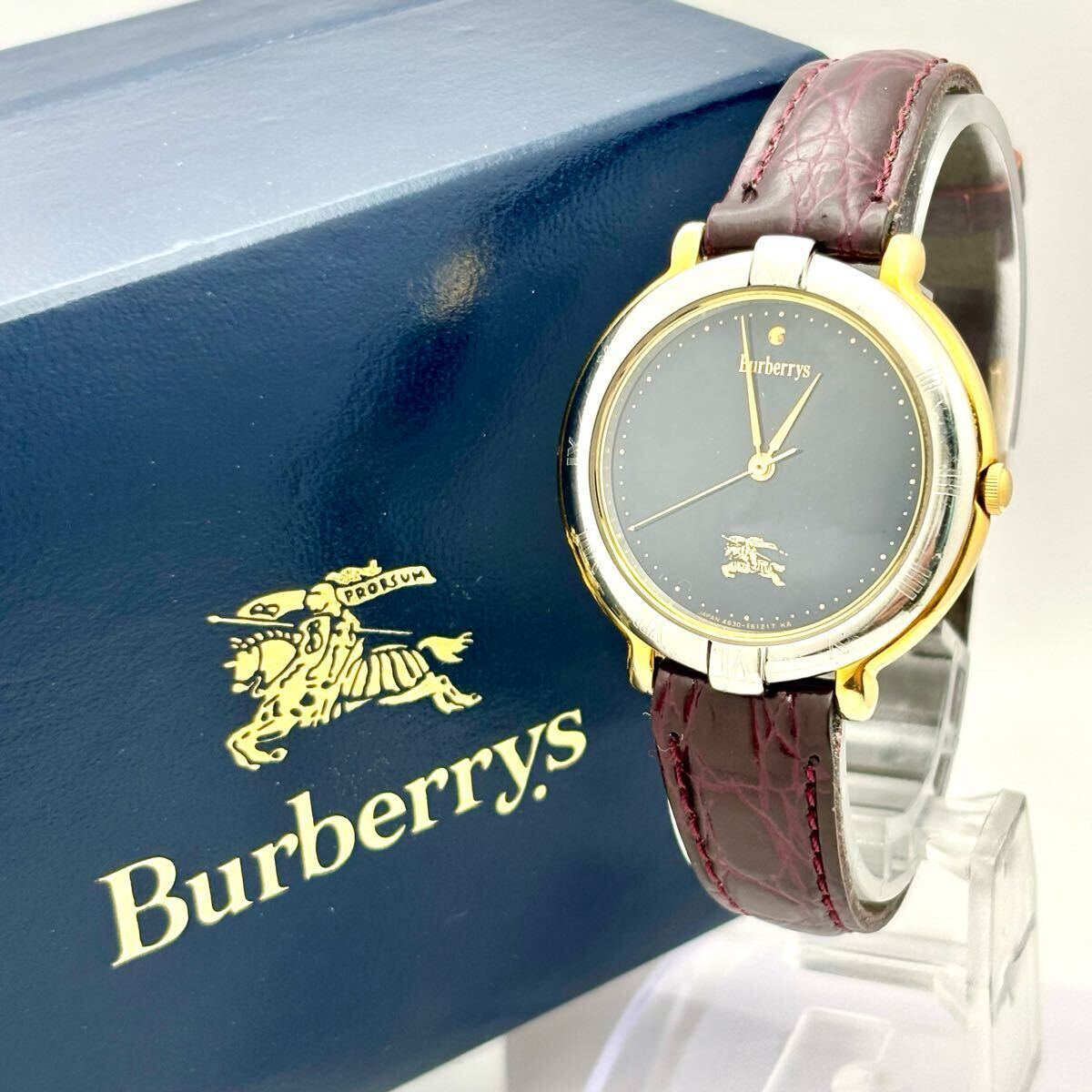 【新品電池】Burberrys バーバリー レディース 腕時計 ローマン 極美品 BURBERRY バーバリー 8000 箱/コマ2付 ローマン ホワイト