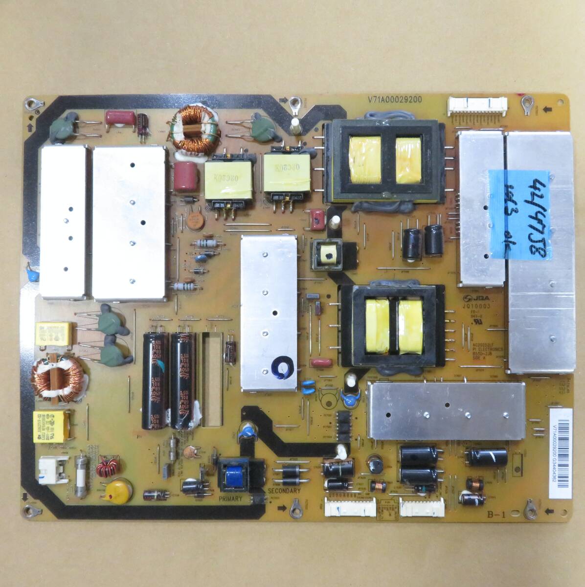 ジャンク REGZA基板 42J8 V71A00029200 ハンダ盛り直し ジャンク REGZA レグザ 電源基板 42J8 V71A00029200 ハンダ盛り